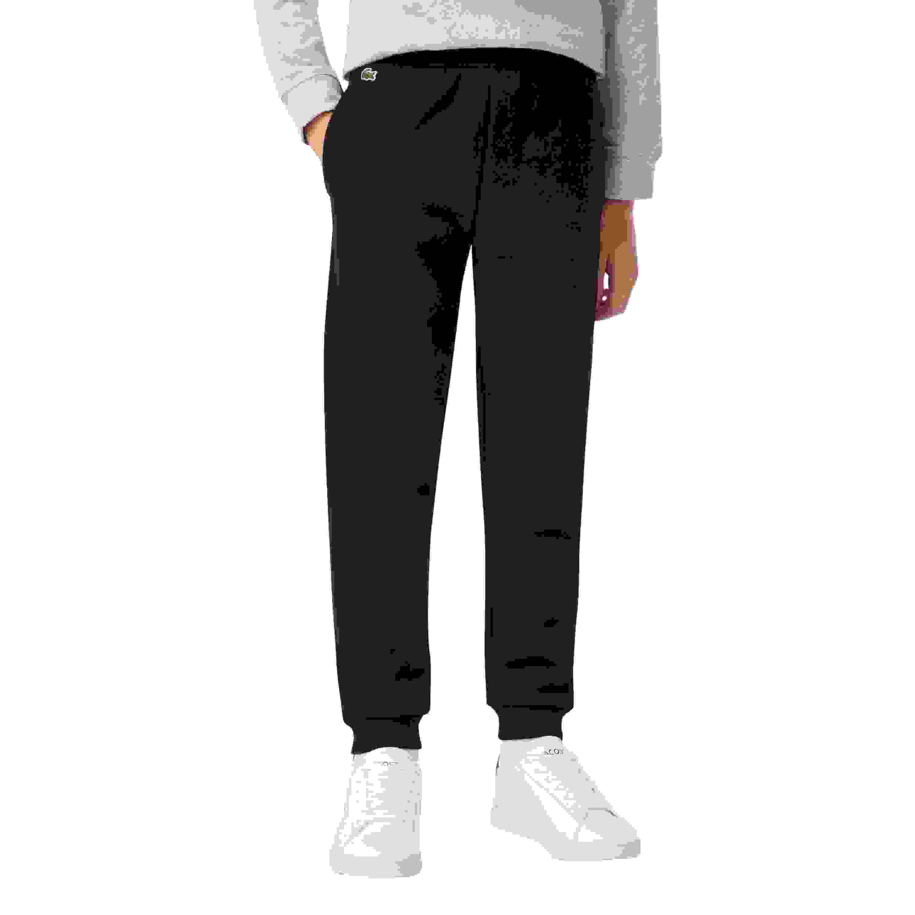 Lacoste Core Fleece Big Boys' Black Jogger Pants